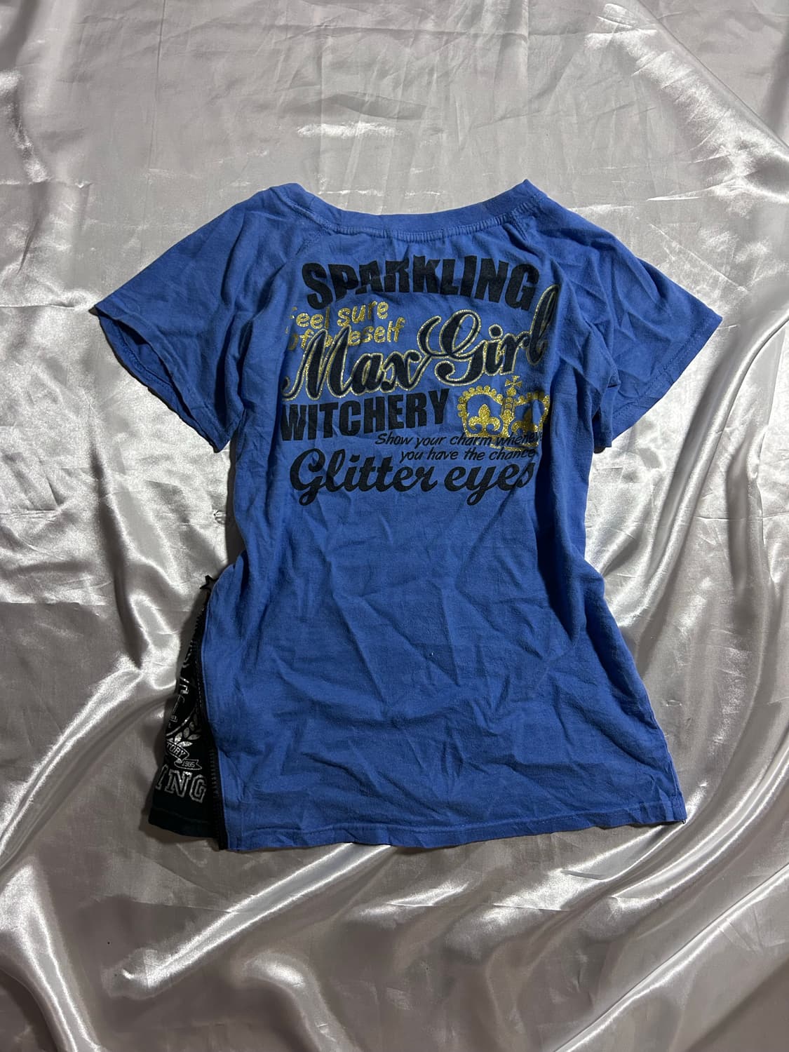blue y2k gal t-shirt 상품이미지6
