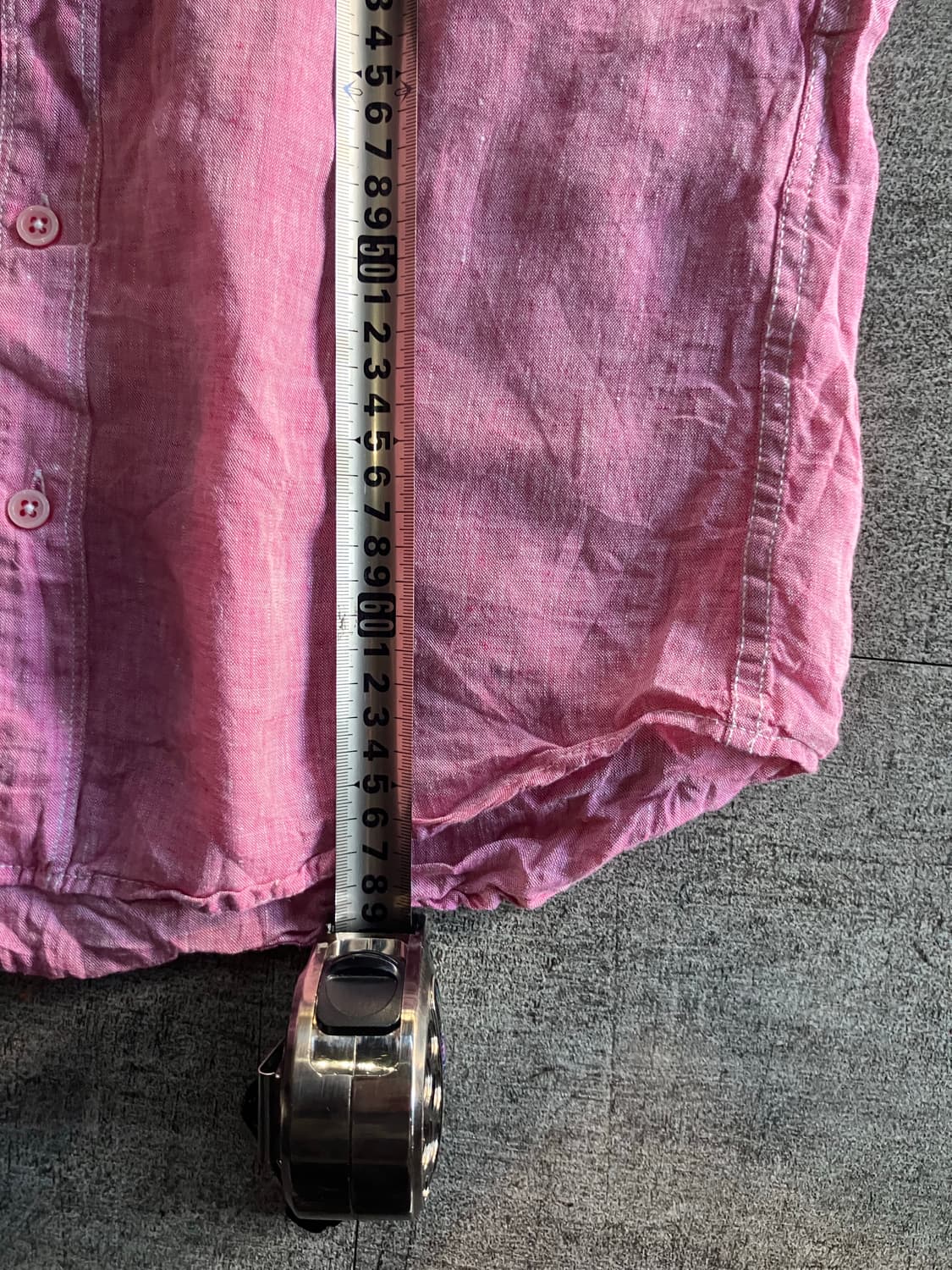일본빈티지 Backnumber 올드스쿨할메카지 원포켓 5부셔츠 핑크 상품이미지3