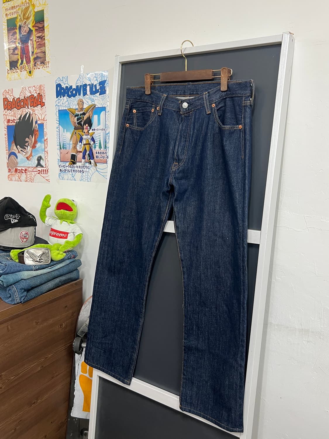 Levis 리바이스 501 버튼플라이 생지 인디고 데님 팬츠 상품이미지8