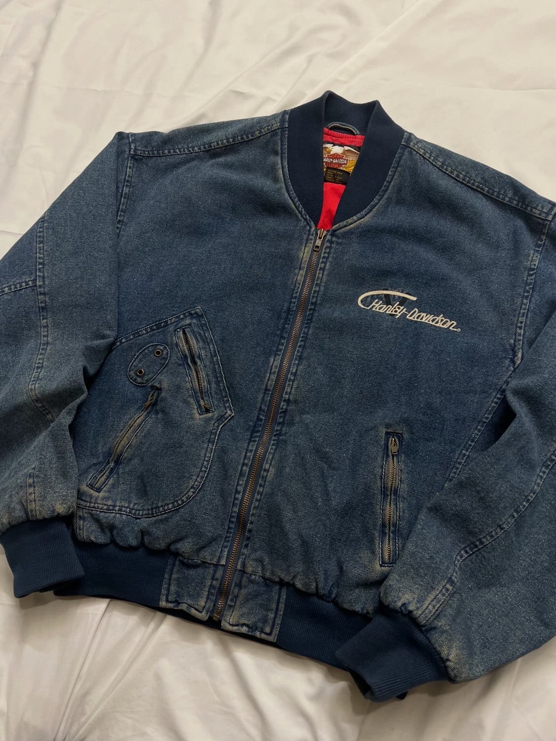 할리데이비슨 데님 블루종 자켓 상품이미지8
