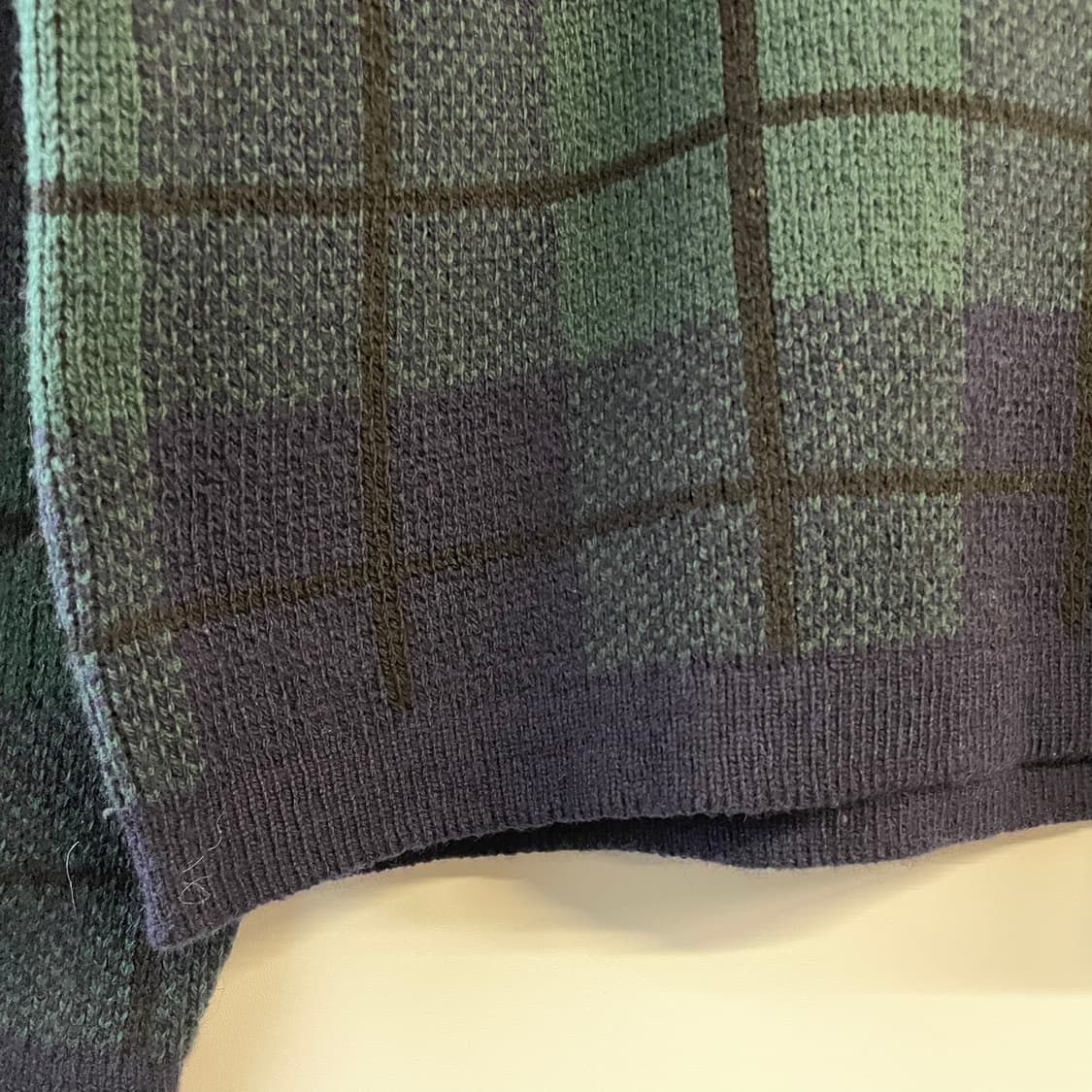 90s 폴로 랄프로렌 체크패턴 울 니트 상품이미지4