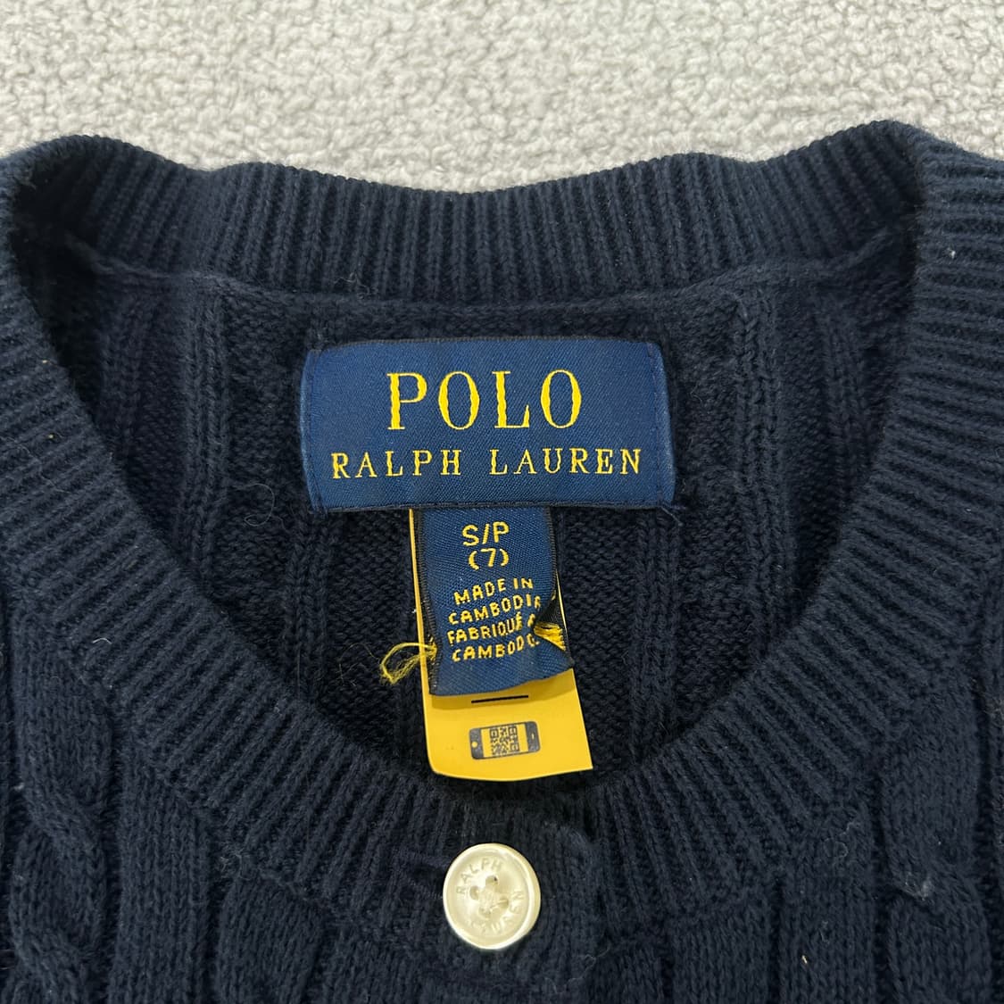 폴로 네이비 아동용 가디건  상품이미지2