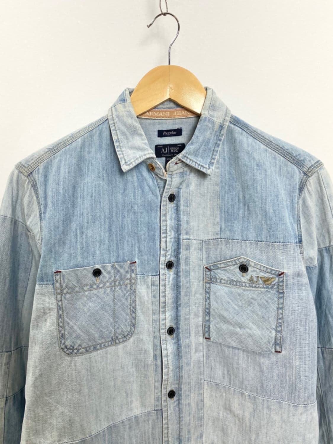 ARMANI JEANS patch work denim shirts 상품이미지5