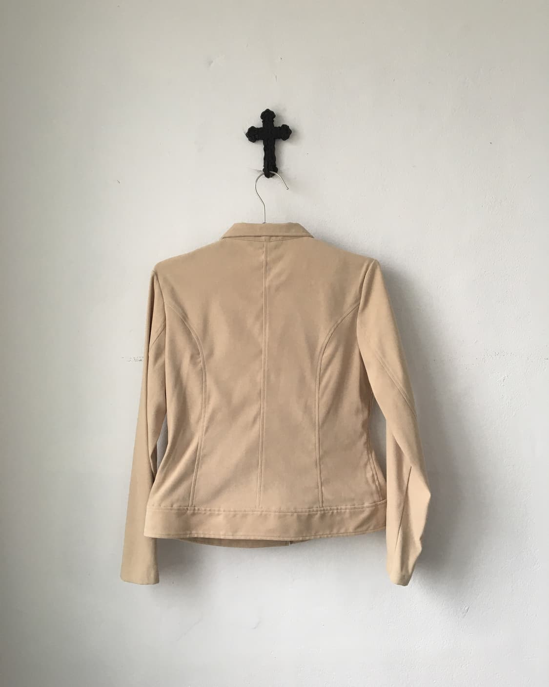 Fake suede high neck zip up jacket 상품이미지3