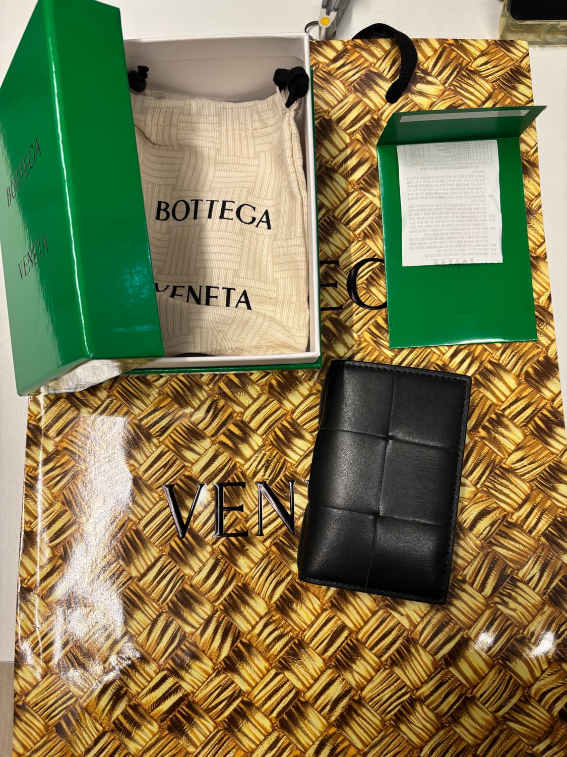 보테가베네타 카세트 카드지갑 다크그린 상품이미지1