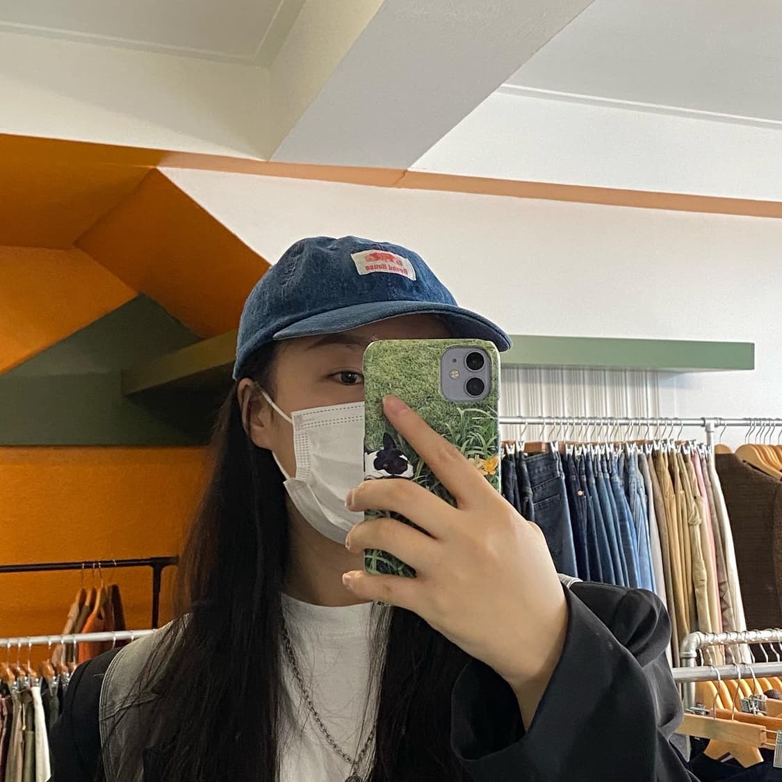 빈티지 데님 모자 상품이미지4