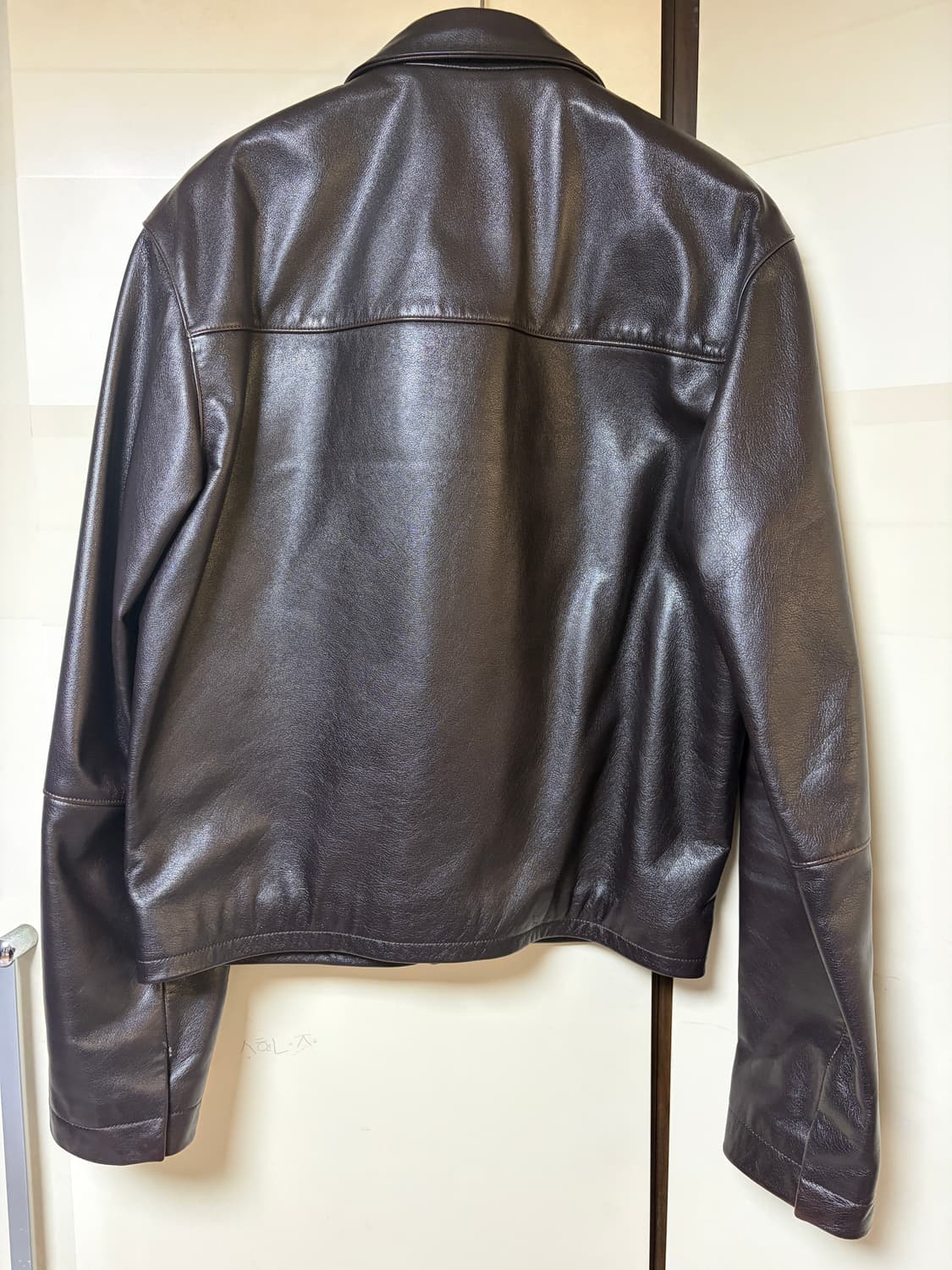 20FW 르메르 라지카라 레더 블루종 다크브라운 46 상품이미지3