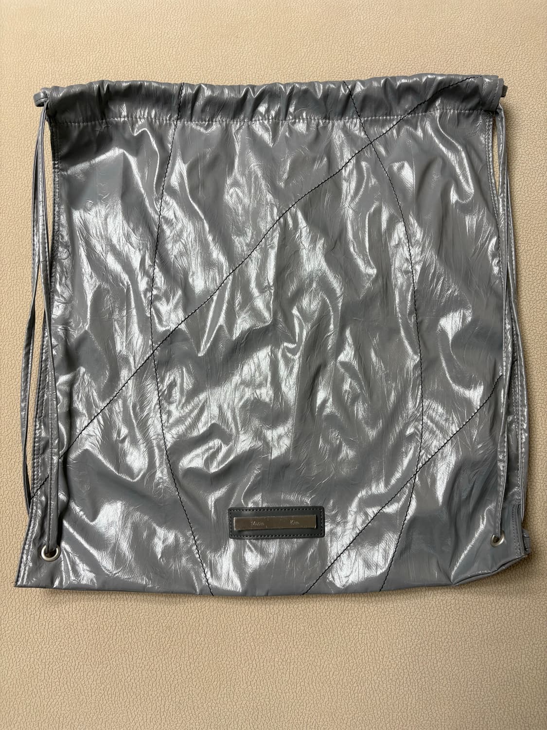 STRING COATING BACK PACK IN GREY 상품이미지2