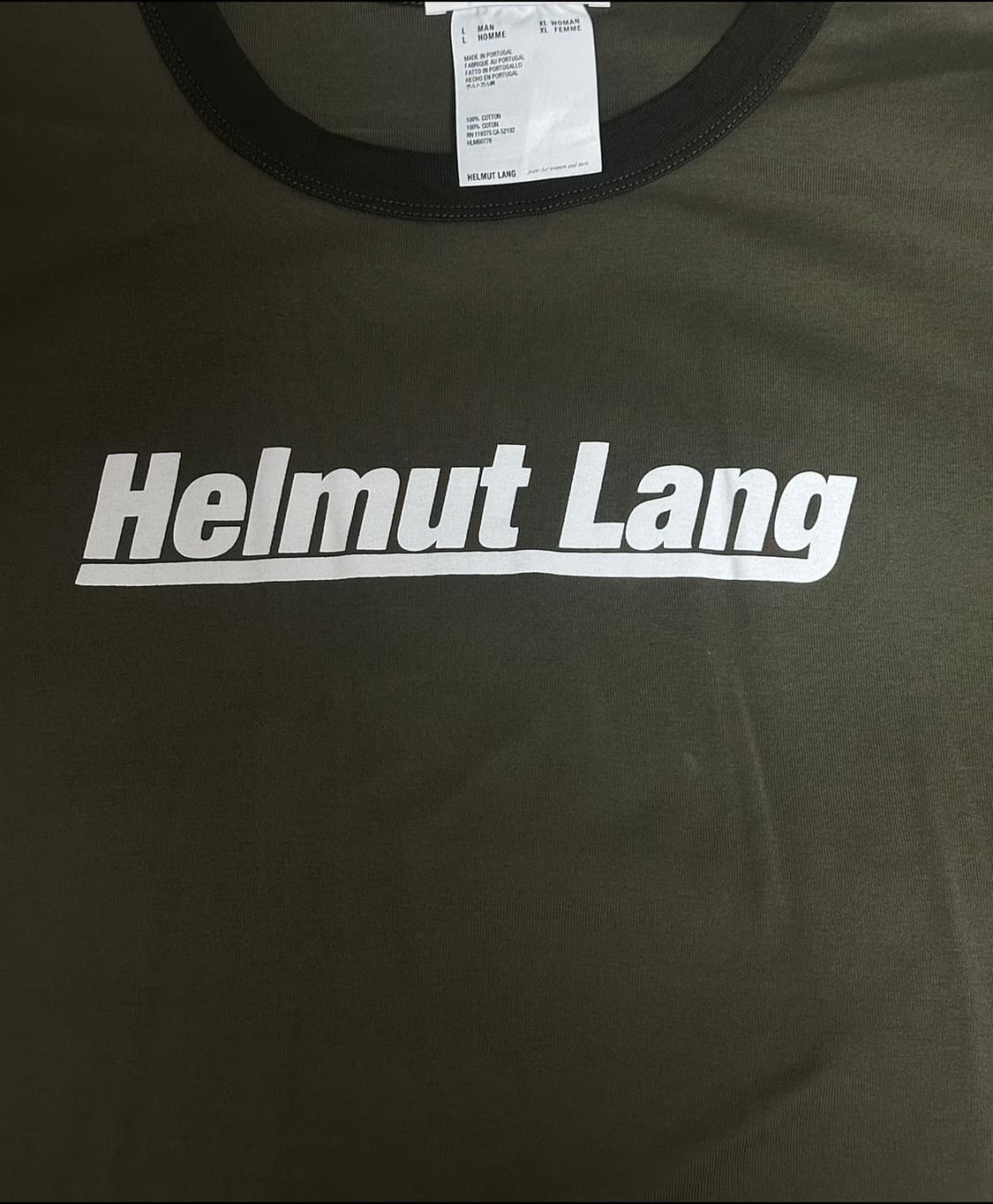 Helmut Lang 헬무트 랭 Naval Green Base 티셔츠 상품이미지3