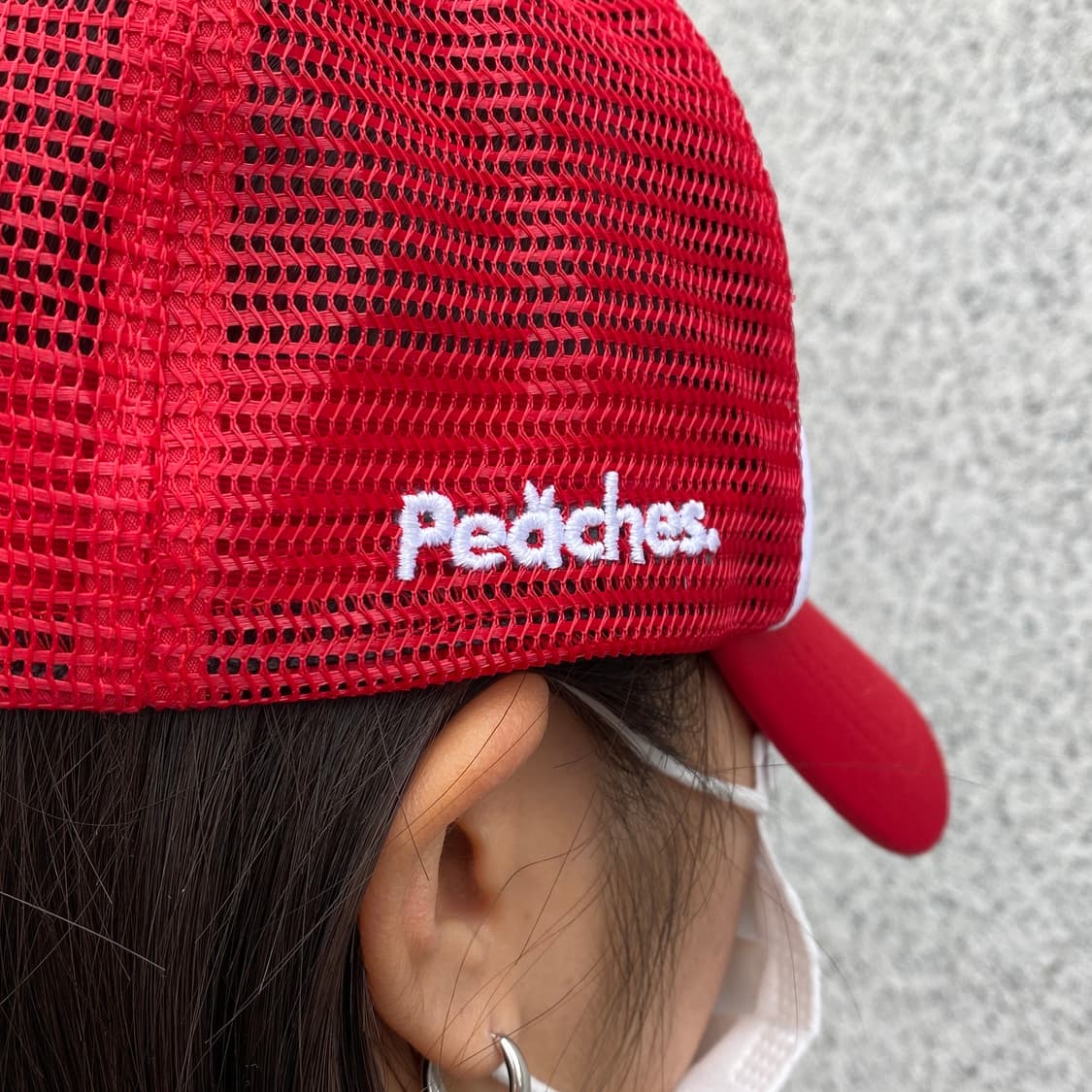 Peaches. x AOMG 'Globe' 메쉬 캡 (RED) 상품이미지9