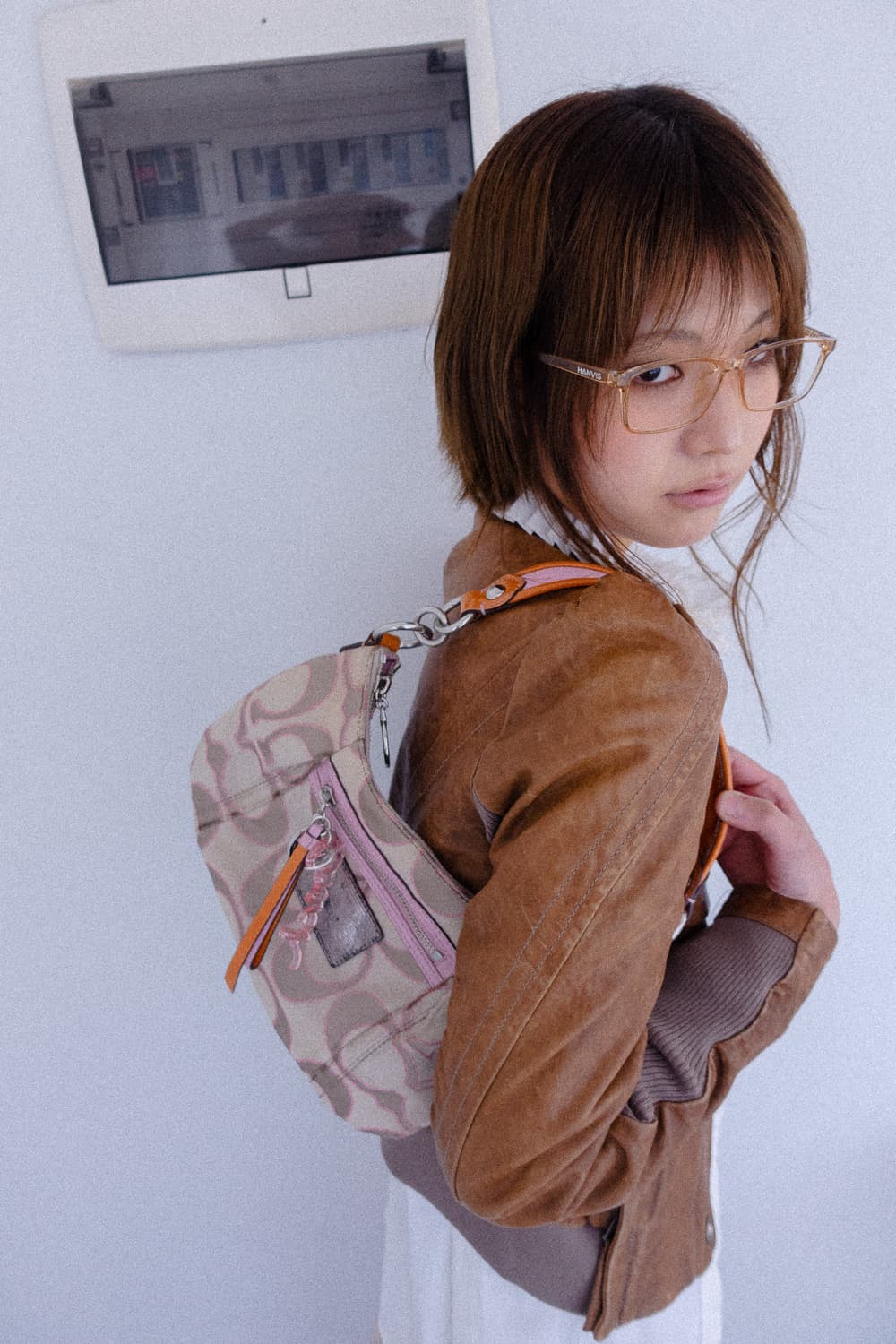 coach pink stitch bag 상품이미지5