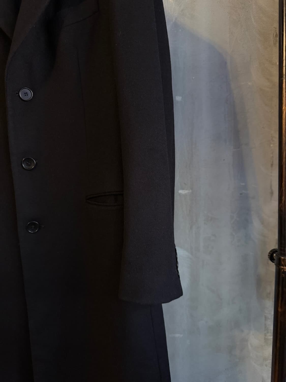 아르마니 꼴레지오니 캐시미어 플란넬 탑코트 105 상품이미지9