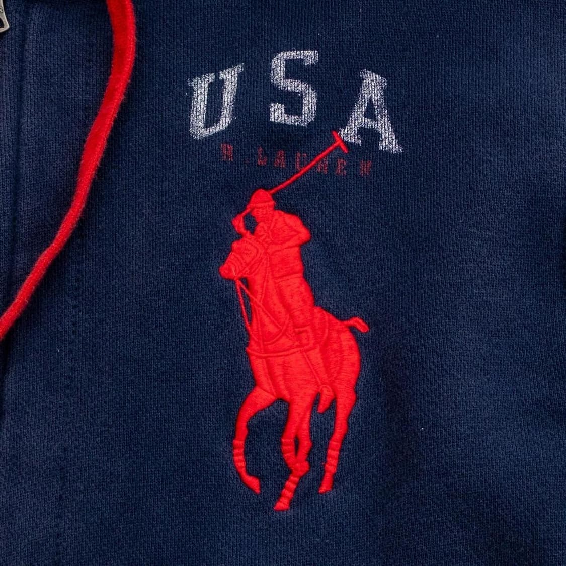 폴로 랄프로렌 빅포니 USA 성조기 후드 집업 상품이미지5