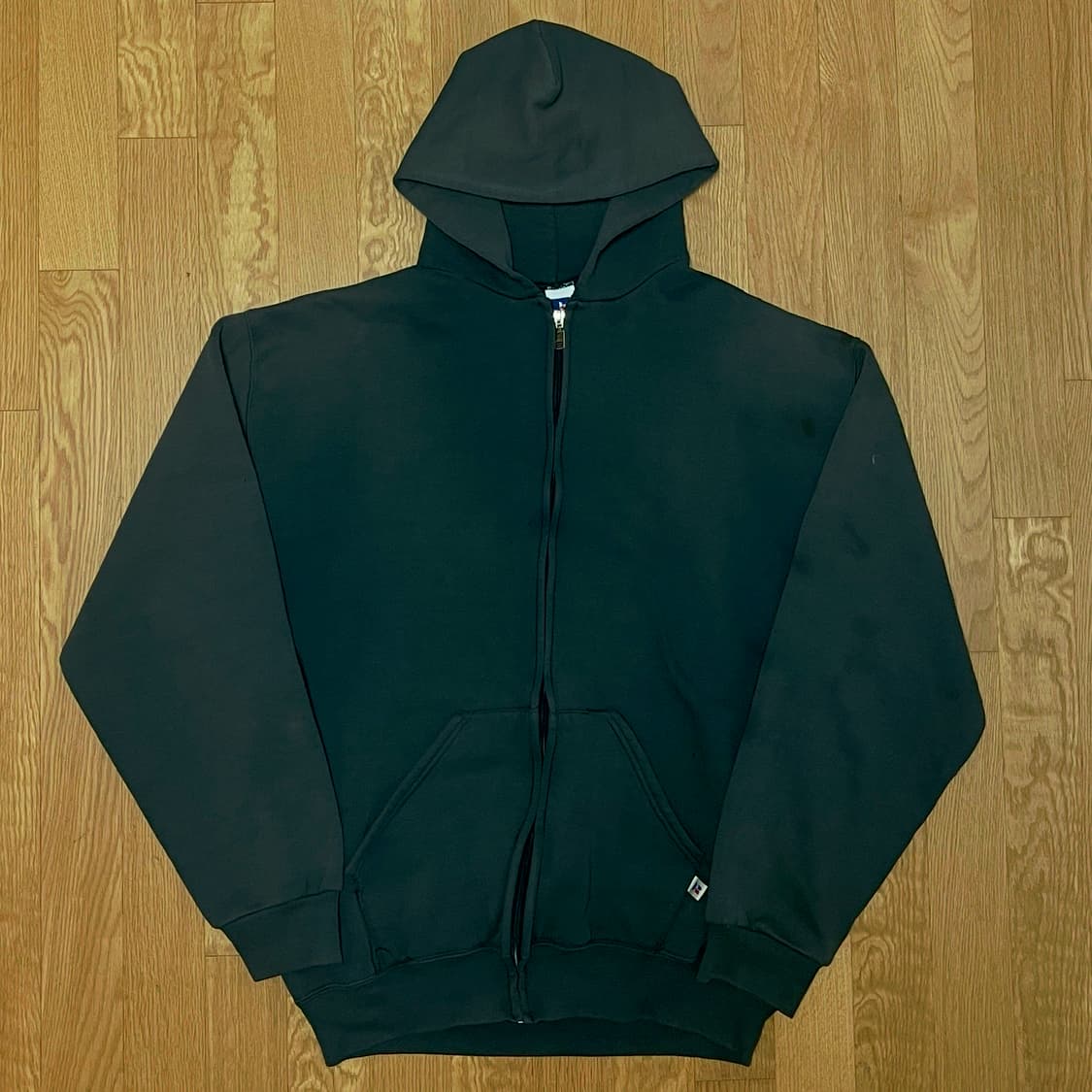 [XL] 00s USA 빈티지 러셀 후드집업 포레스트 그린 상품이미지2