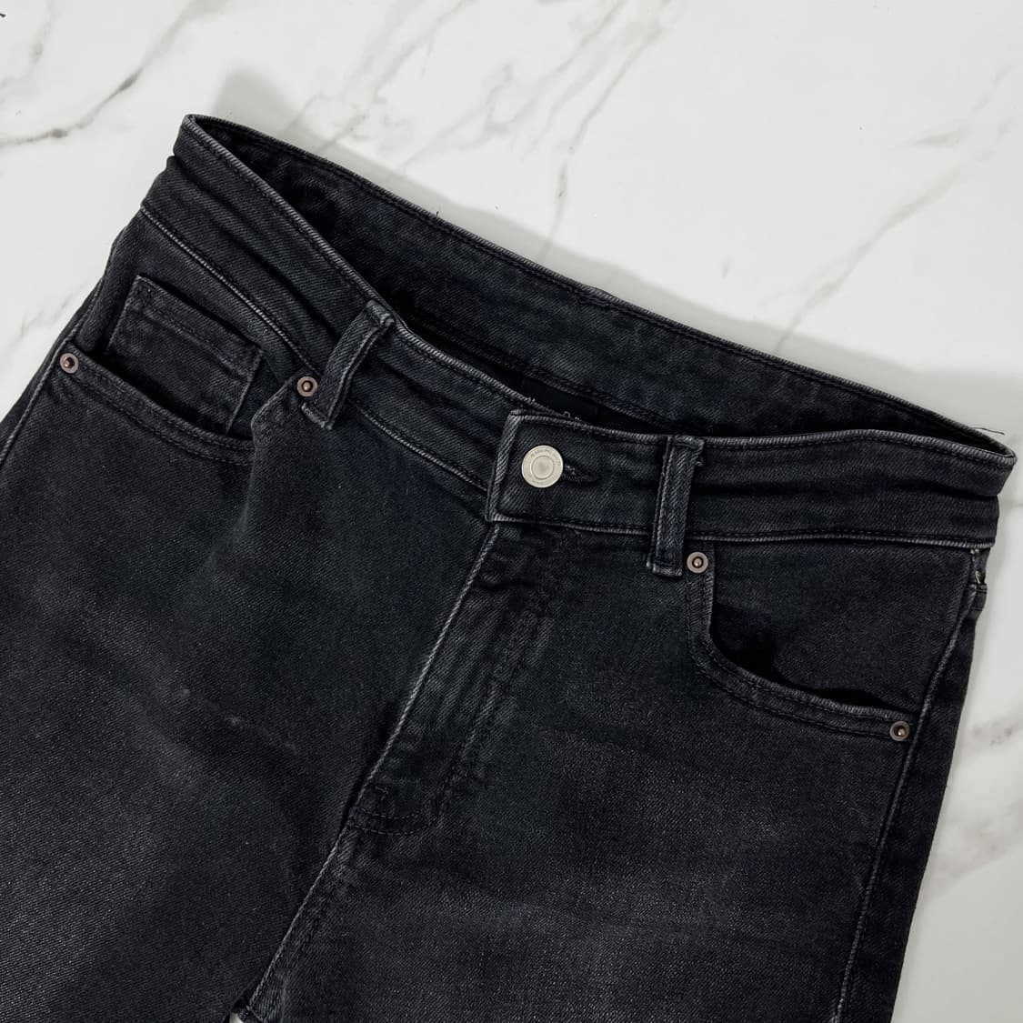 마시모두띠 여성 하이라이즈 블랙 슬림 데님 talla 38 상품이미지4