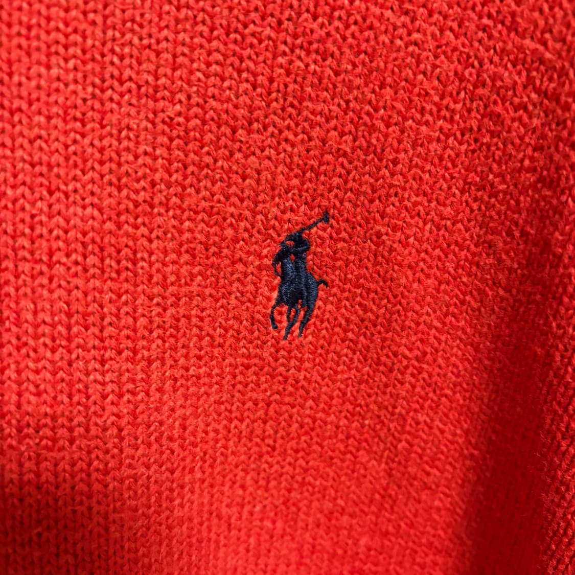 폴로 랄프로렌 코튼 반집업 니트 / 오렌지, M 상품이미지6