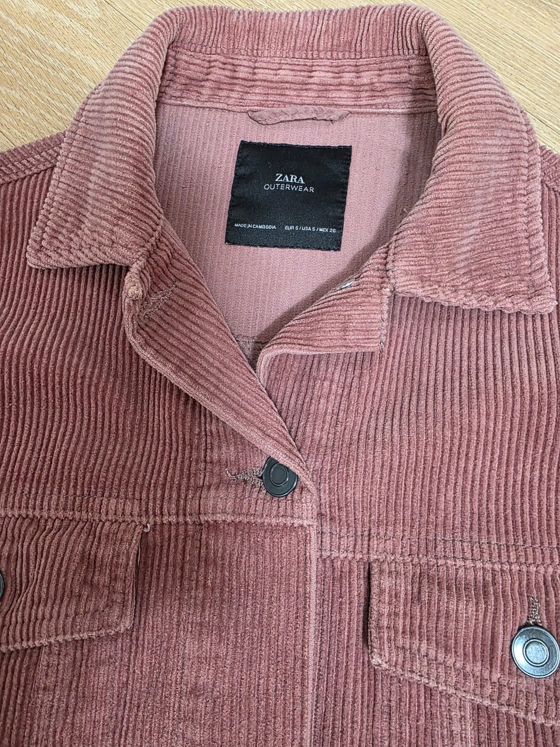 자라 오버핏 코듀로이 트러커 자켓 상품이미지2