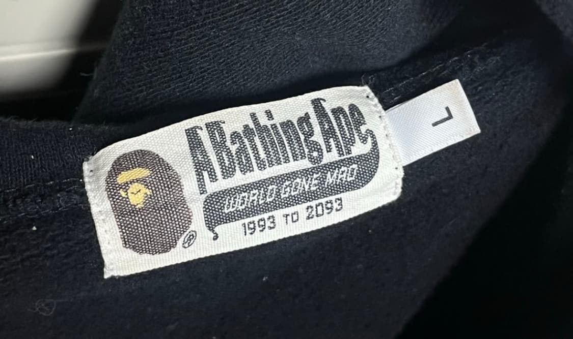 베이프 샤크 반카모 후드집업 L bape 블랙 녹계 상품이미지4