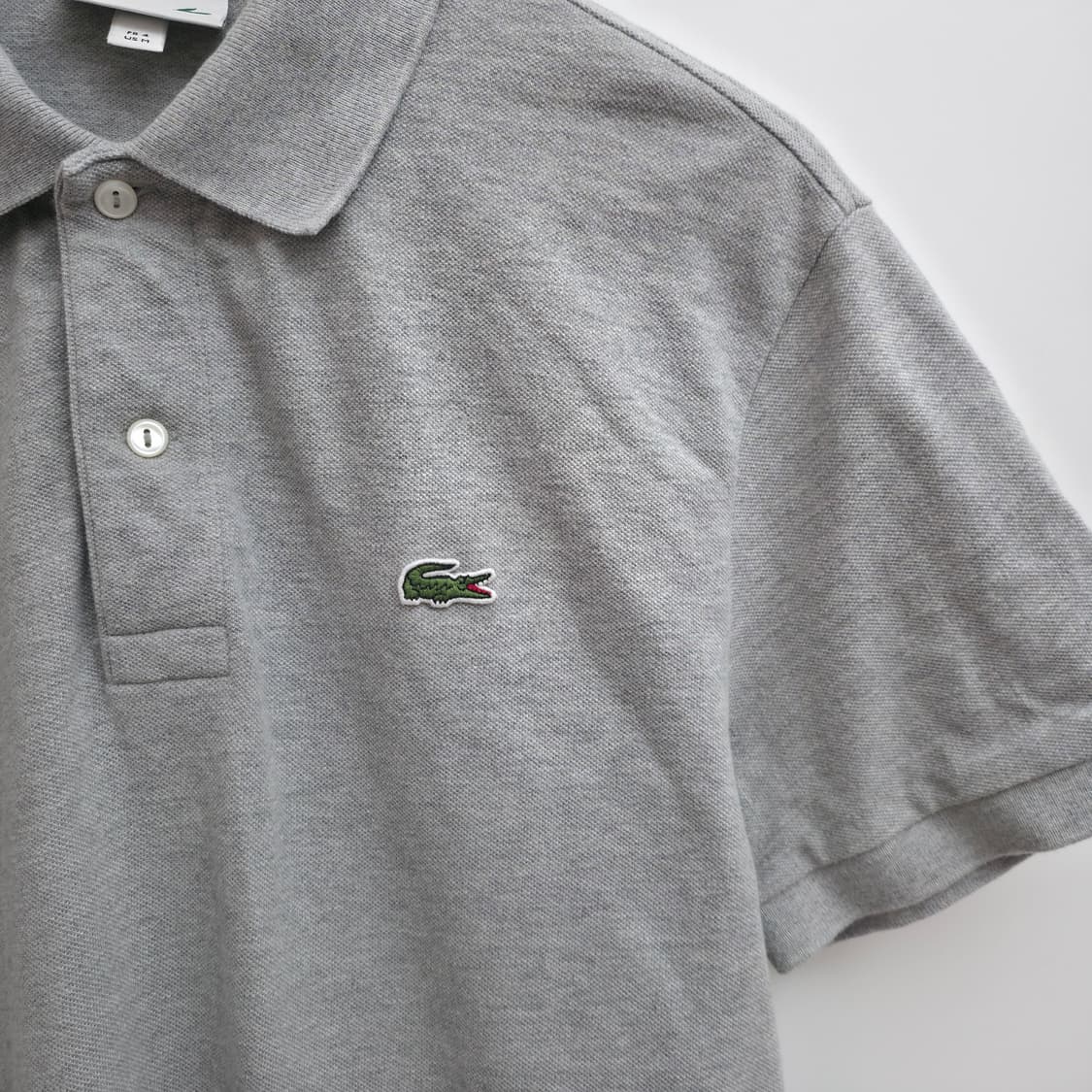 [M] 라코스테 그레이 반팔 카라티 상품이미지4