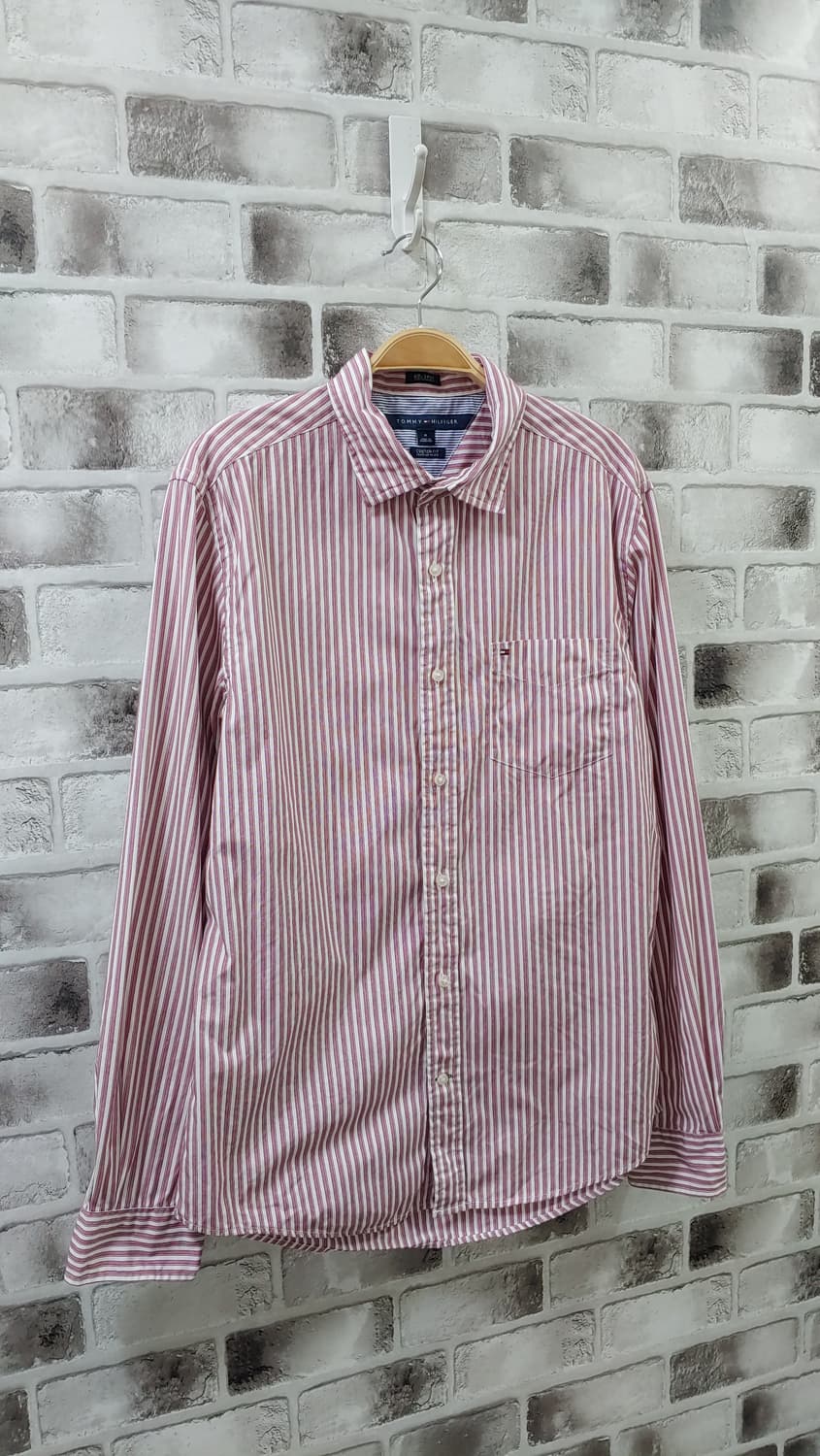 95 타미 빨강스트라이프 셔츠 718 상품이미지2