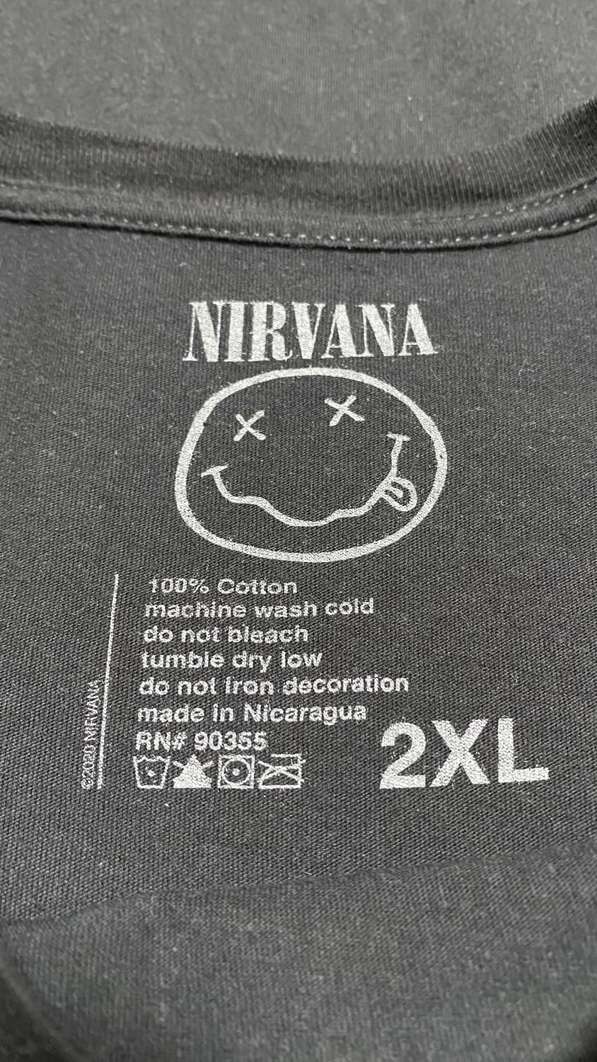 너바나 티셔츠 2xl xxl 상품이미지6