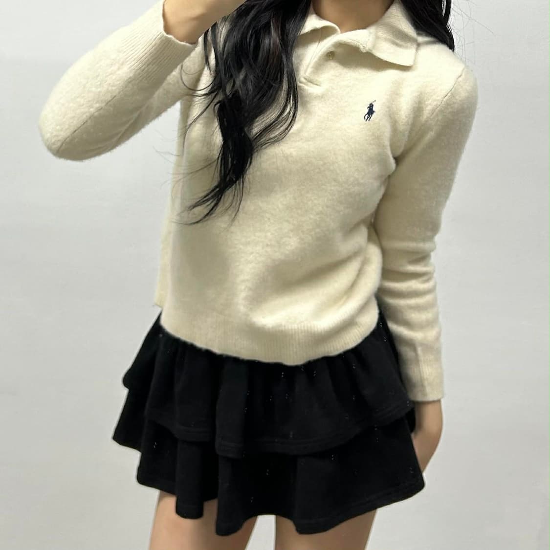 폴로 랄프로렌 큐알택 울캐시미어 카라넥 스웨터 니트 상품이미지1