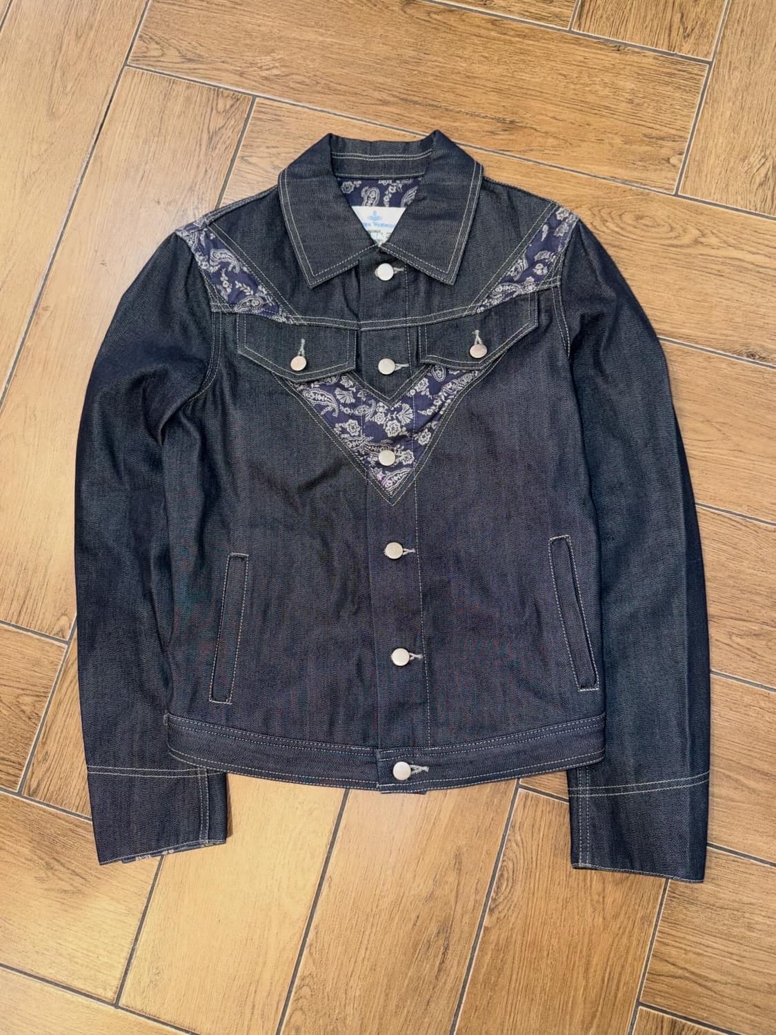 비비안웨스트우드 반다나 패턴 데님 자켓 ( 레어 ) 상품이미지9