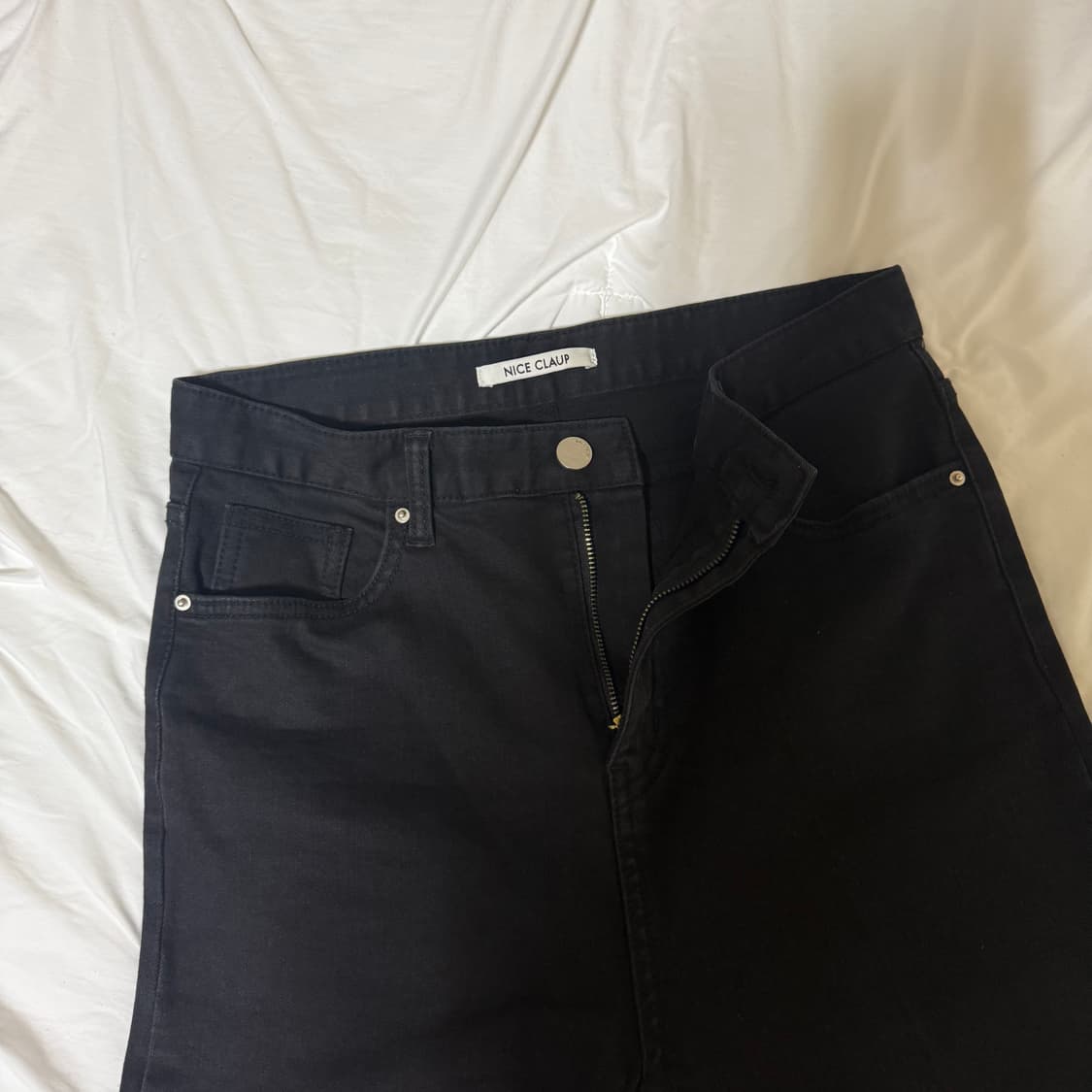 ➕NICE CLAUP 나이스클랍 블랙진/ 사방스판 상품이미지4