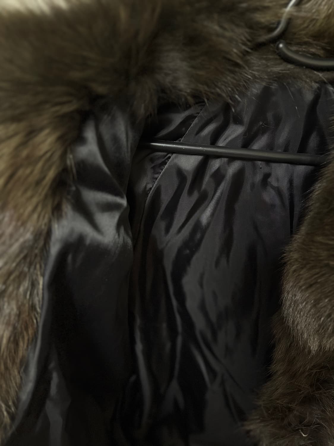 카키브라운 리얼폭스 퍼자켓 상품이미지4