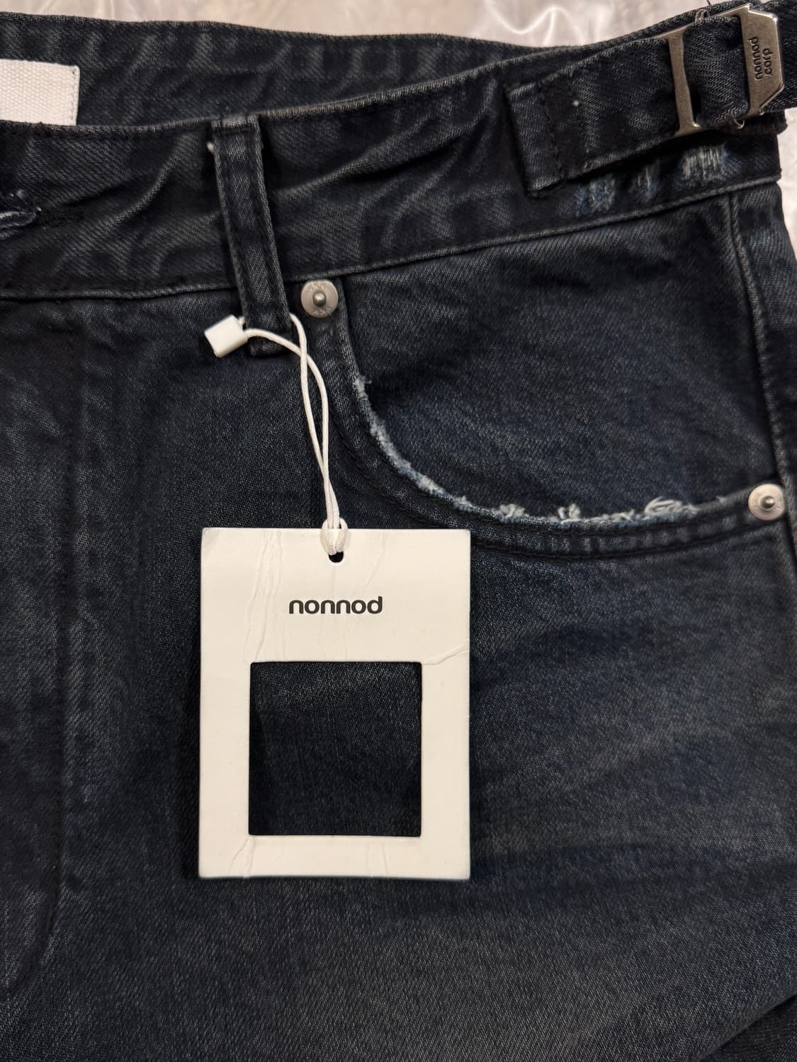 [2] 논노드 젠 더티 오일 워시드 데님 팬츠 상품이미지4