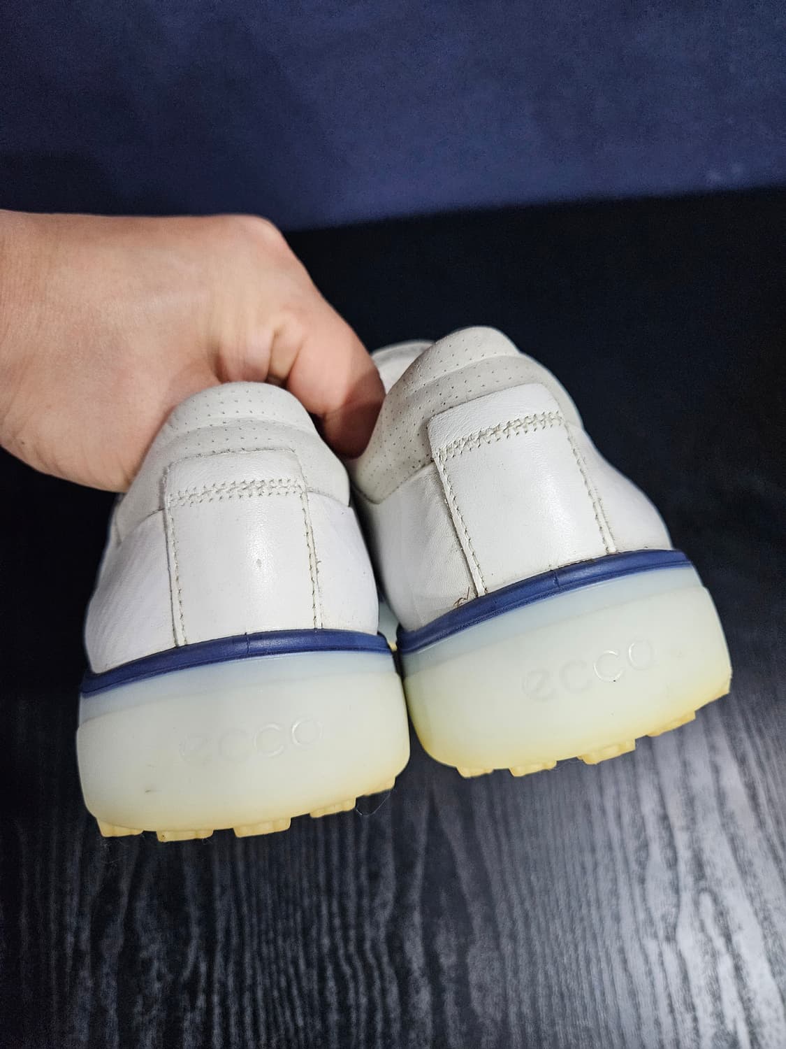 에코 트레이 화이트 남성 260~265 골프화 상품이미지8