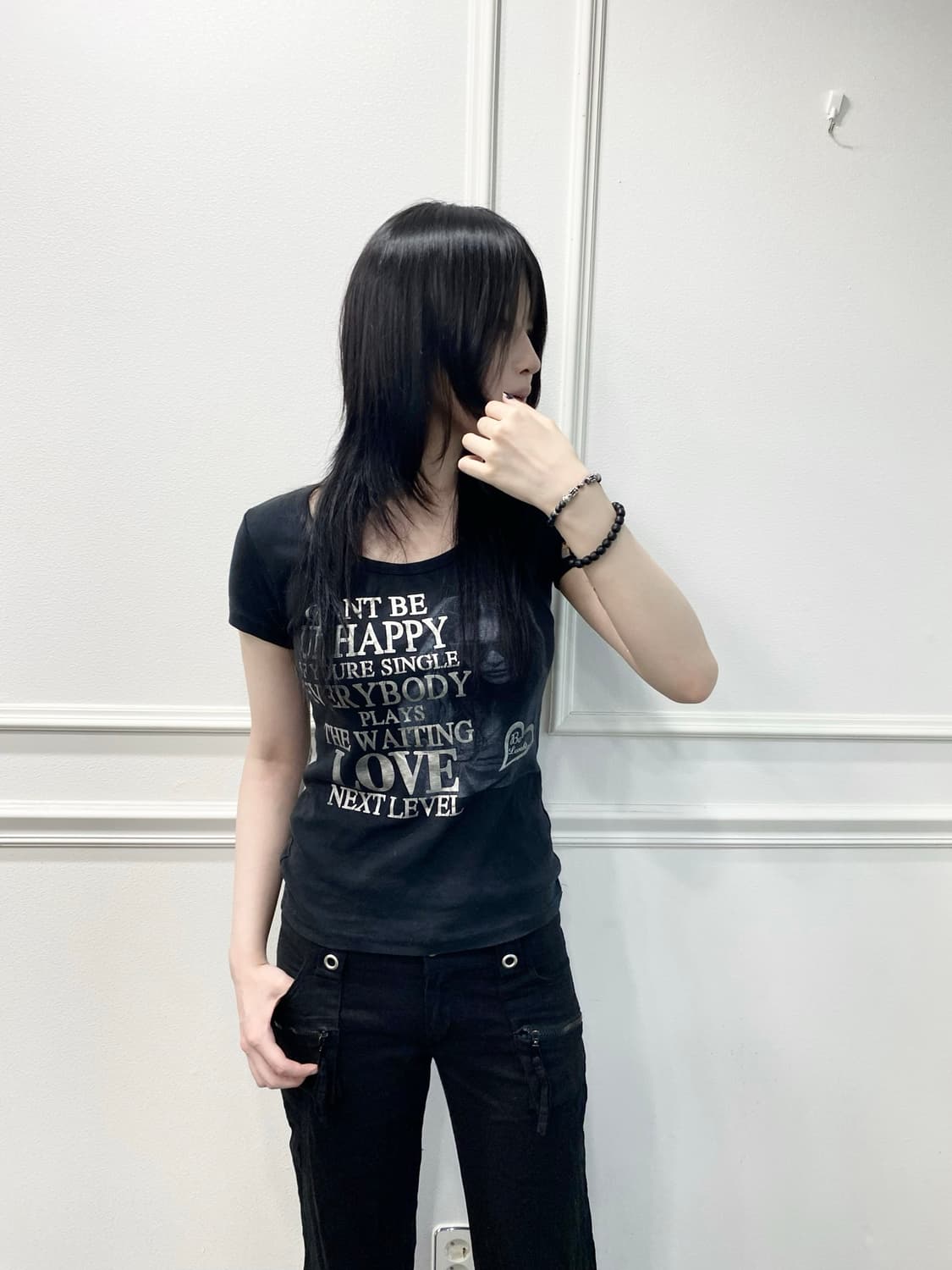 2000s Girl Print Slim Tee 상품이미지3