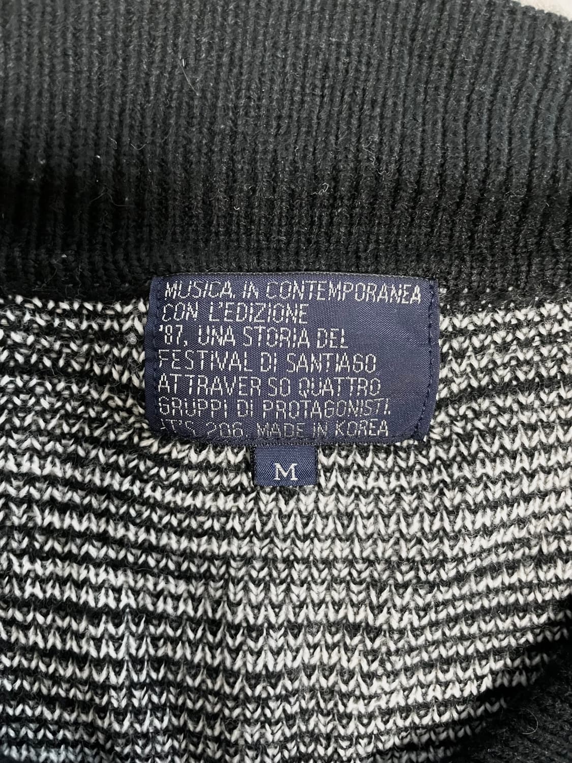 Gotic Collar Knit 무채색00s다크웨어그런지락시크펑크2010 상품이미지6