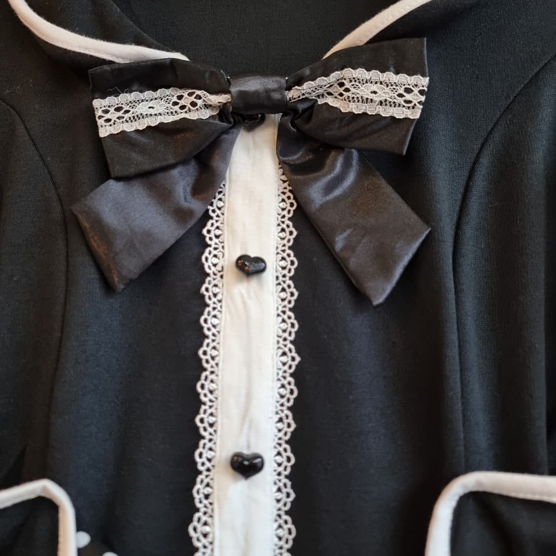 Tralala 트랄라라 빈티지 블랙 리본 셀러 원피스 상품이미지2