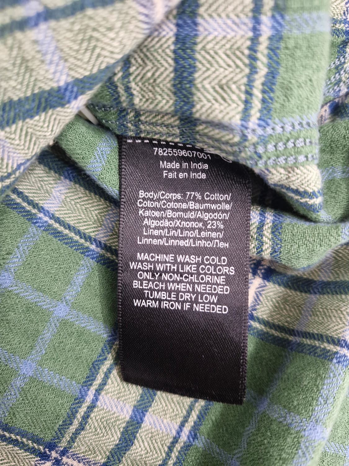 새상품)RRL 더블알엘 워크셔츠 그린체크 상품이미지8