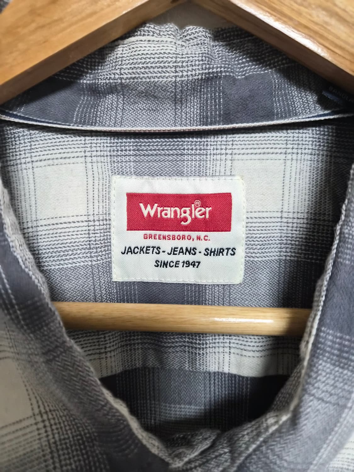 랭글러Wrangler 체크 셔츠 2XL사이즈 - S307 상품이미지4