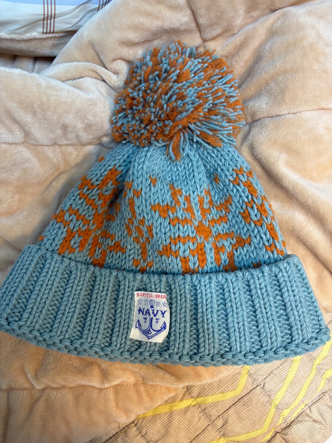 캐피탈 3G 울 스노우 패턴 니트 캡 색소폰 상품이미지2