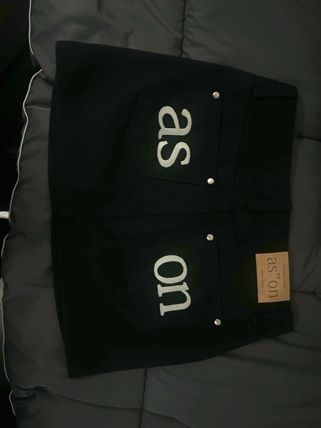 애즈온 치마s 로고 스커트 (m교환도 받음) 상품이미지1