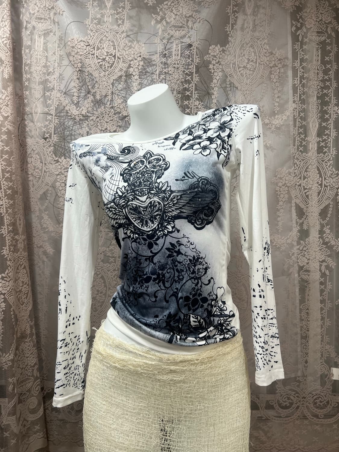 빈티지 프린팅 티셔츠 슬리브 상품이미지1