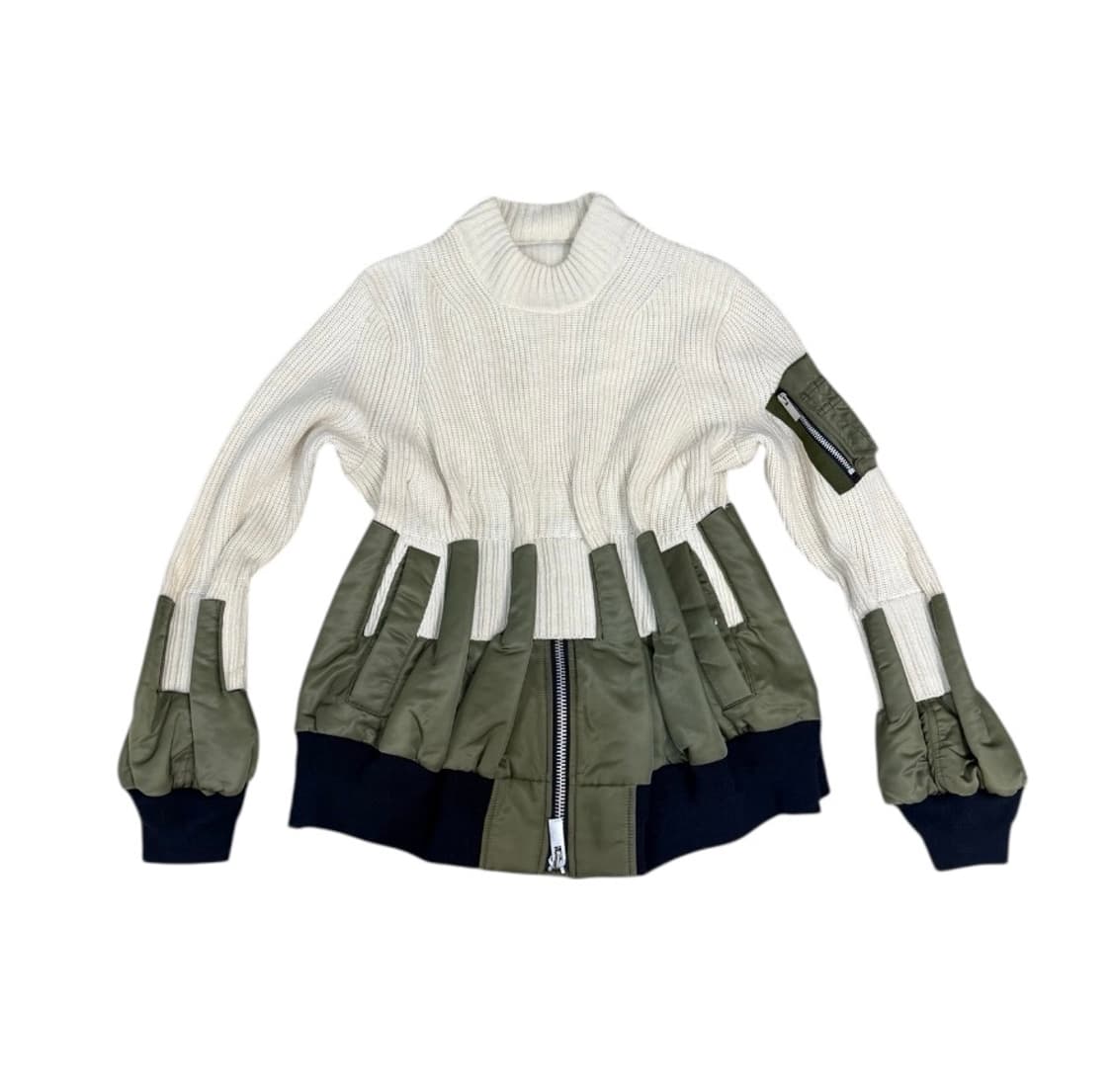 사카이 2019AW MA-1 하이브리드 니트 상품이미지1