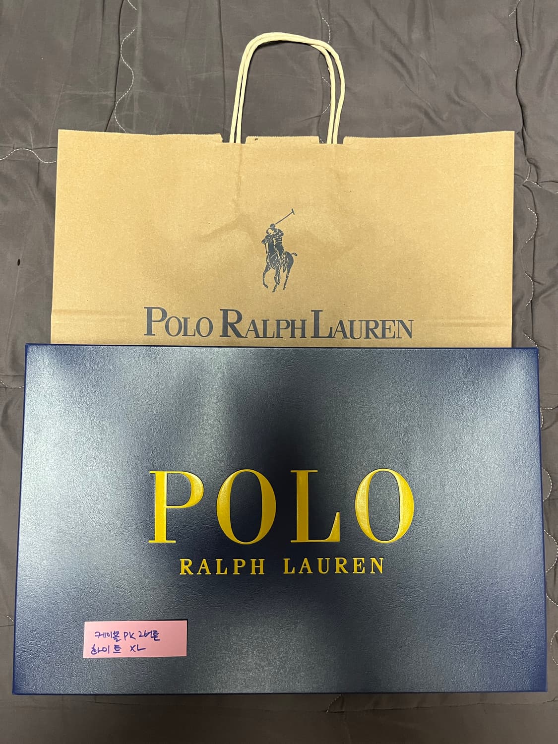 XL / 폴로 랄프로렌 케이블 PK 2버튼 반팔니트 화이트(블루포니) 상품이미지9