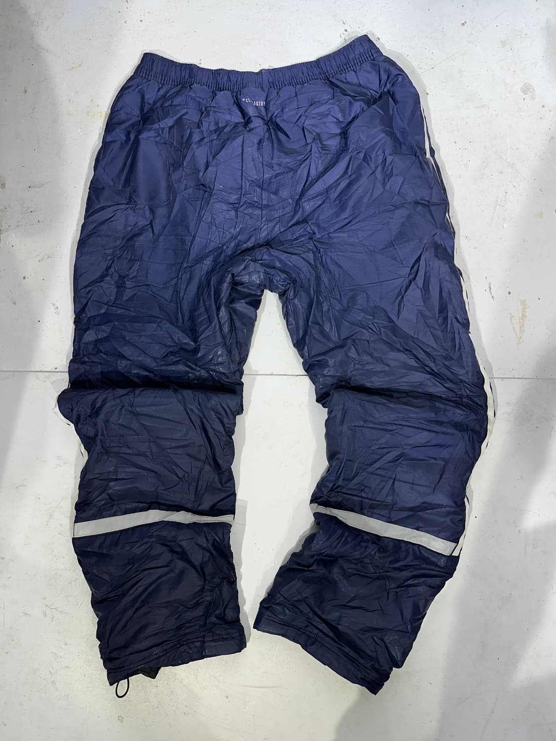 아디다스 asa 네이비 화이트 삼선 와이드 트랙 팬츠 L 상품이미지5