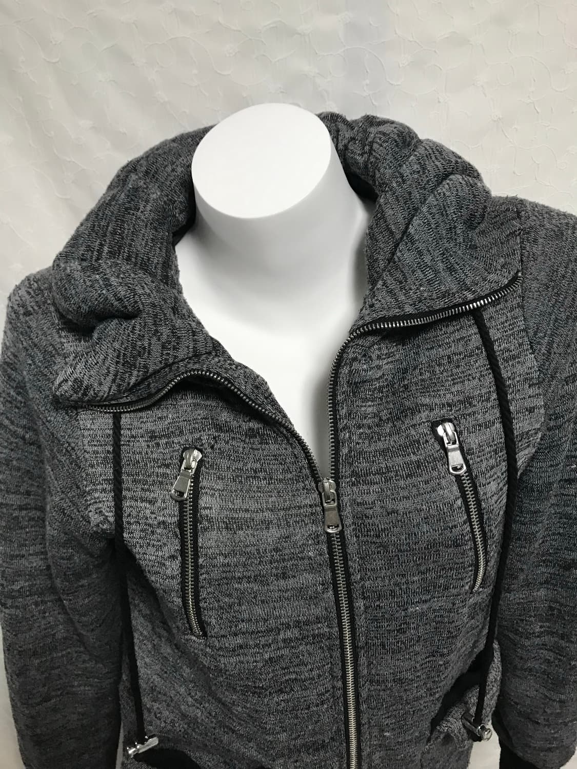 빈티지 vkei 펑크 지퍼 디테일 하이넥 점퍼 자켓 상품이미지6