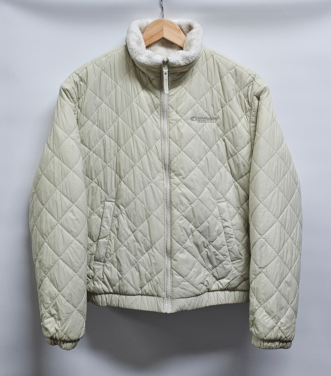 디스커버리 여성 양면퀼팅 후리스점퍼 90 상품이미지3