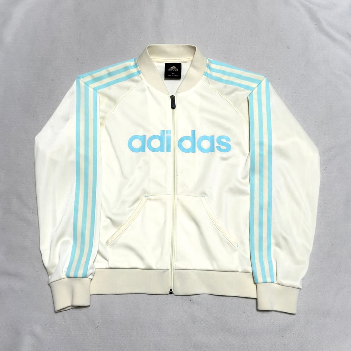 90 아디다스 민트라인 여성용 아이보리 트랙탑 상품이미지2