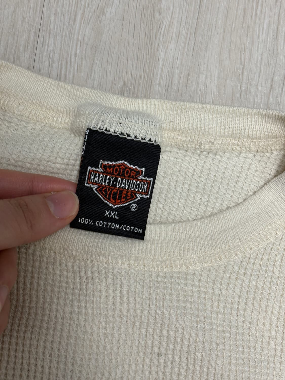 80s 할리데이비슨 올랜도 써멀 크림 상품이미지5