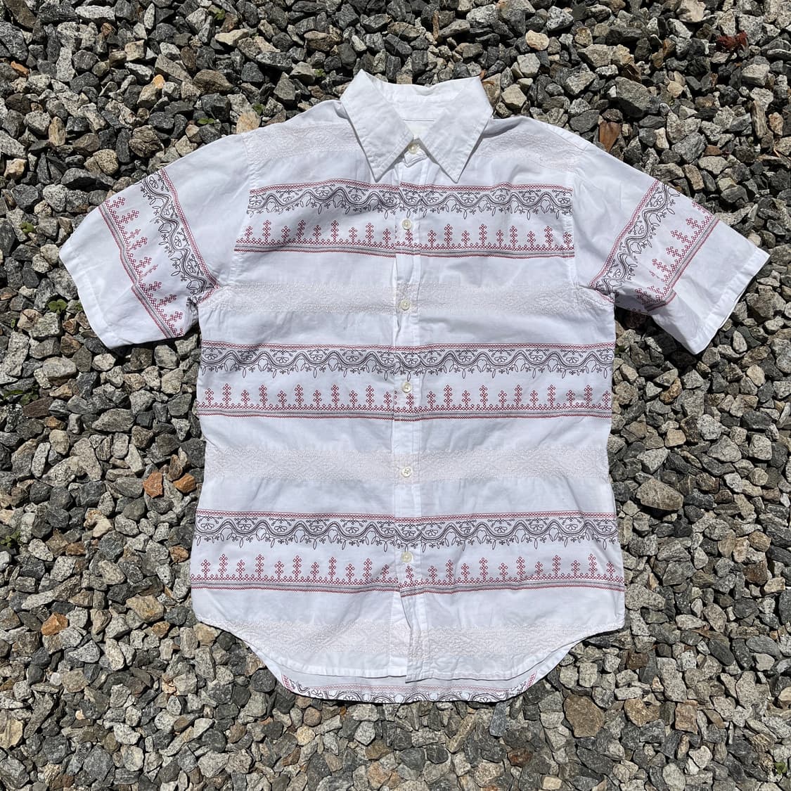 GLOBAL WORK 자수 패턴 셔츠 (실측확인) 상품이미지1