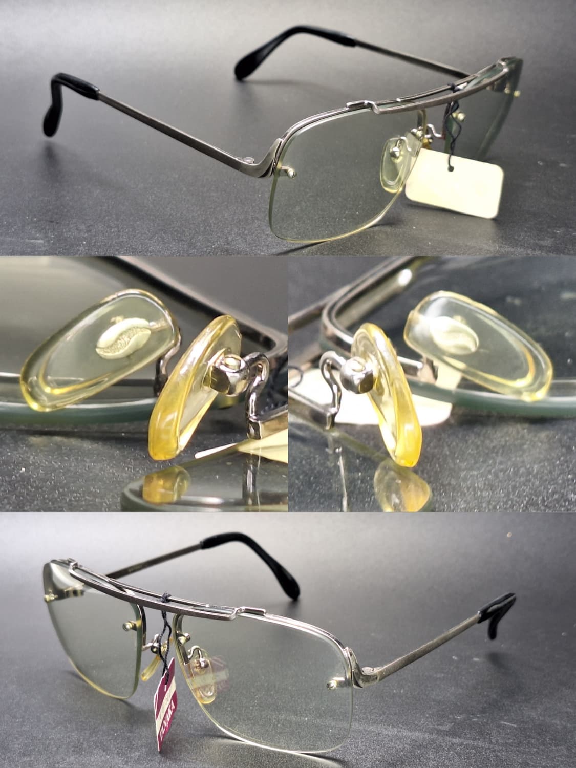 80s 일본제 빈티지 데드스톡 미사용/반무테 선글라스 겸 안경테 고프코어 상품이미지6