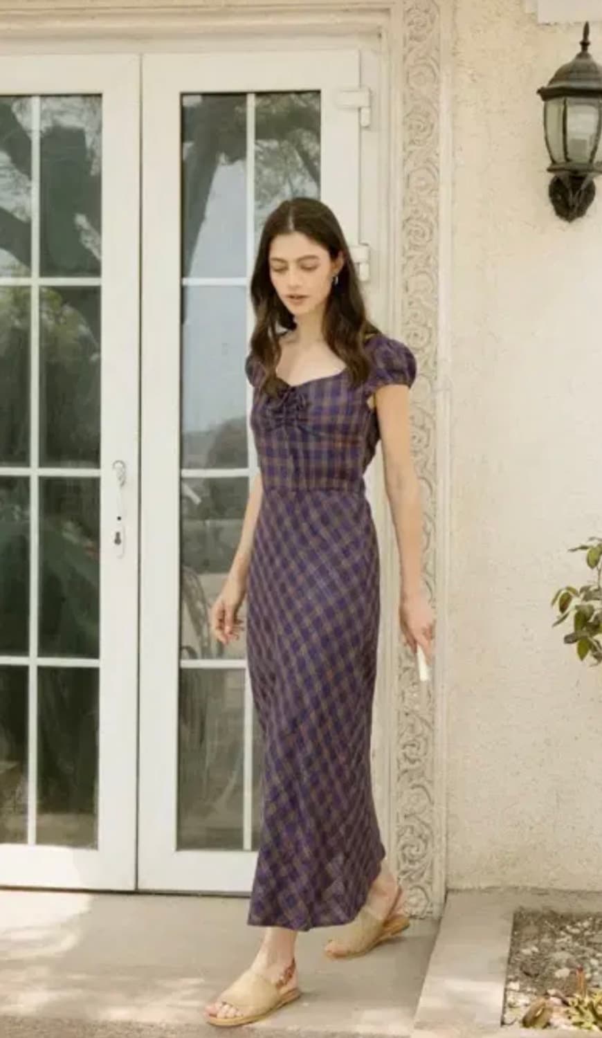 르니나 체크 퍼프 숄더 원피스 (새상품) 상품이미지7