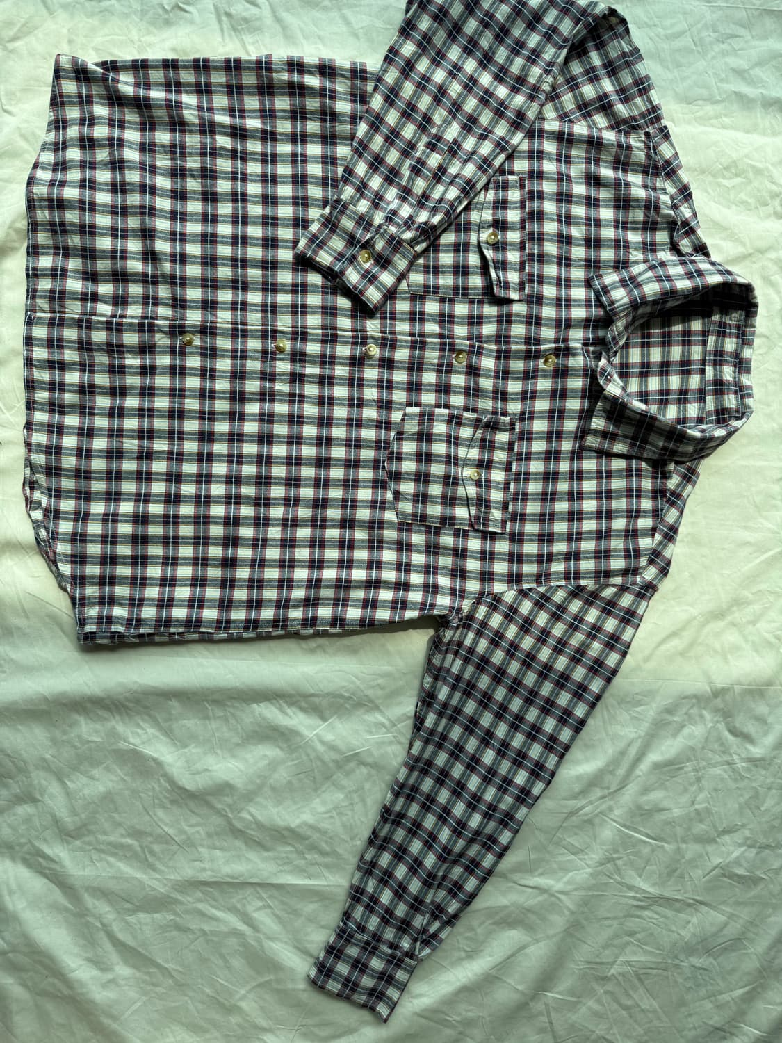 레드 체크 셔츠 상품이미지4